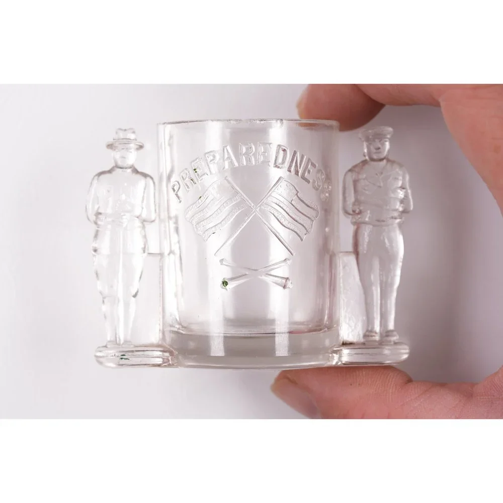 WW1 Era Preparedness Toothpick holder with soldiers
